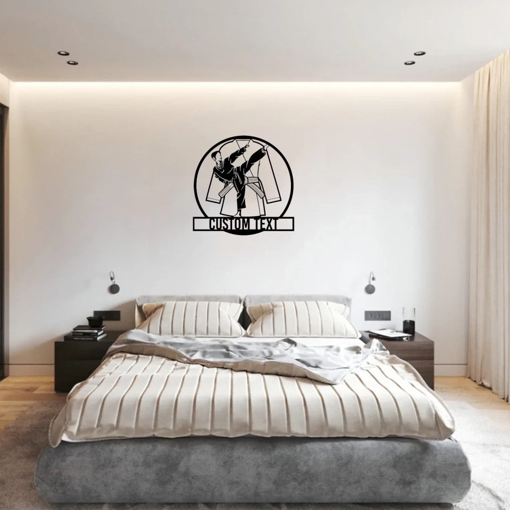 Custom Taekwondo Fan Club Metal Decor – Personalized Martial Arts Wall Art for Dojangs, Gyms, Studios & Home Training Areas – Unique Gift for Taekwondo Practitioners, Students, Athletes & Fans 1083073 - DiyGiftly