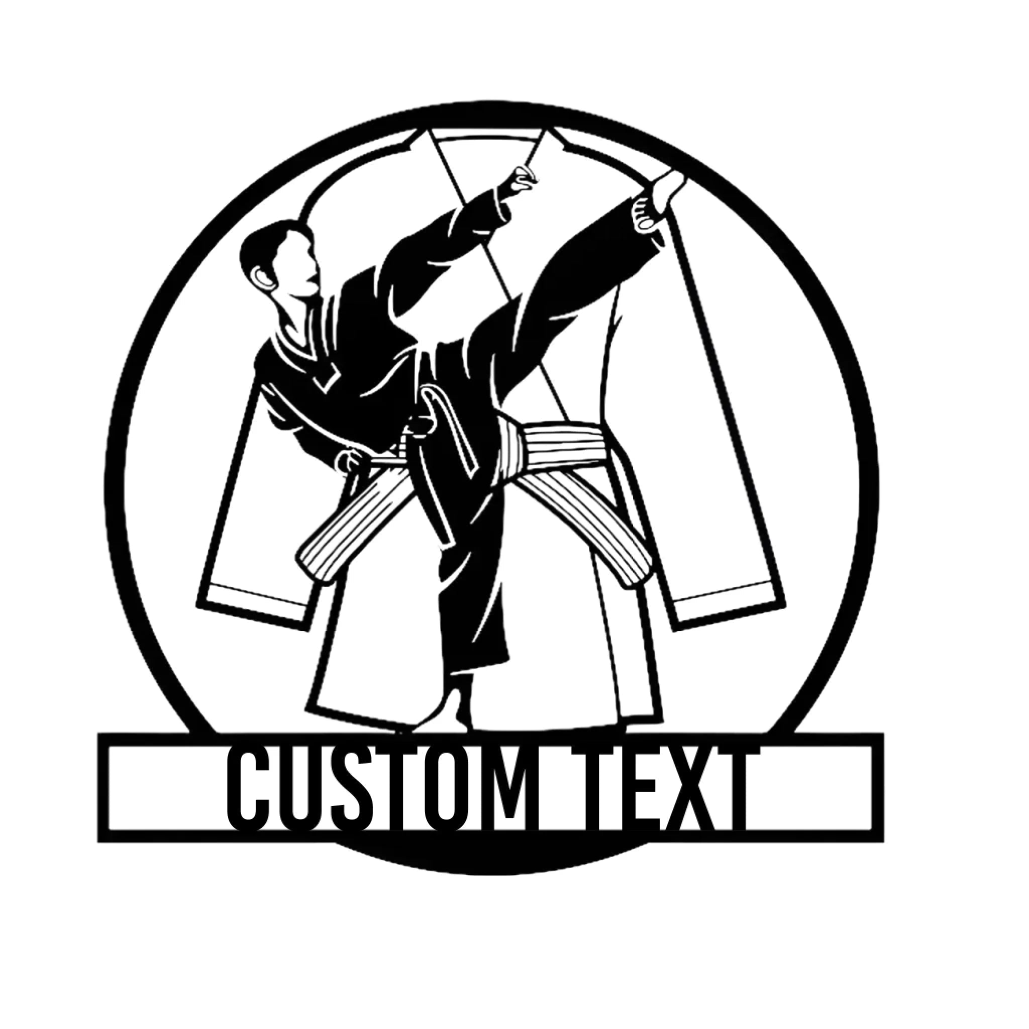 Custom Taekwondo Fan Club Metal Decor – Personalized Martial Arts Wall Art for Dojangs, Gyms, Studios & Home Training Areas – Unique Gift for Taekwondo Practitioners, Students, Athletes & Fans 1083073 - DiyGiftly