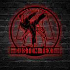 Custom Taekwondo Fan Club Metal Decor – Personalized Martial Arts Wall Art for Dojo, Home Gym, or Bedroom, LED Metal Sign for Taekwondo Enthusiasts, Students, and Martial Arts Fans 88509952 - DiyGiftly