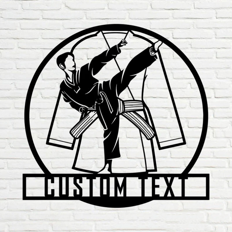 Custom Taekwondo Fan Club Metal Decor – Personalized Martial Arts Wall Art for Dojo, Home Gym, or Bedroom, LED Metal Sign for Taekwondo Enthusiasts, Students, and Martial Arts Fans 88509952 - DiyGiftly