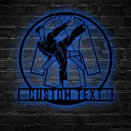 Custom Taekwondo Fan Club Metal Decor – Personalized Martial Arts Wall Art for Dojo, Home Gym, or Bedroom, LED Metal Sign for Taekwondo Enthusiasts, Students, and Martial Arts Fans 88509952 - DiyGiftly