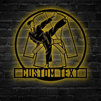 Custom Taekwondo Fan Club Metal Decor – Personalized Martial Arts Wall Art for Dojo, Home Gym, or Bedroom, LED Metal Sign for Taekwondo Enthusiasts, Students, and Martial Arts Fans 88509952 - DiyGiftly