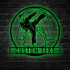 Custom Taekwondo Fan Club Metal Decor – Personalized Martial Arts Wall Art for Dojo, Home Gym, or Bedroom, LED Metal Sign for Taekwondo Enthusiasts, Students, and Martial Arts Fans 88509952 - DiyGiftly