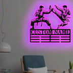 Custom Taekwondo Metal Wall Art LED Light – Personalized Martial Arts Decoration for Home, Bedroom, or Dojo, Modern Metal Wall Sign for Kids, Teens, and Taekwondo Enthusiasts, Unique Gift for Martial Arts Lovers 83262720 - DiyGiftly