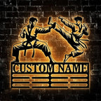 Custom Taekwondo Metal Wall Art LED Light – Personalized Martial Arts Decoration for Home, Bedroom, or Dojo, Modern Metal Wall Sign for Kids, Teens, and Taekwondo Enthusiasts, Unique Gift for Martial Arts Lovers 83262720 - DiyGiftly
