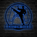 Custom Taekwondo Metal Wall Art with LED Light – Personalized Martial Arts Sign for Kids’ Room, Dojo, Home Gym, or Bedroom, Unique Gift for Taekwondo Students and Martial Arts Enthusiasts 88459008 - DiyGiftly