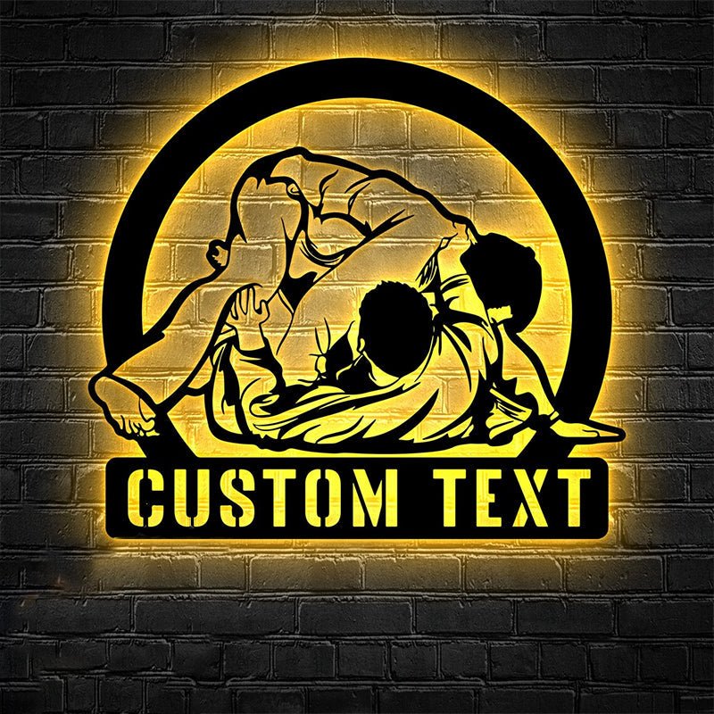 Custom Taekwondo Metal Wall Art with LED Light – Personalized Martial Arts Wall Sign for Kids’ and Teens’ Bedrooms, Home Gym, or Dojo, Unique Custom Gift for Taekwondo Students and Martial Arts Fans 13068032 - DiyGiftly