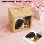 Flipbook Frame Personalized Text Photo Music Album 1st Year Anniversary Gift
