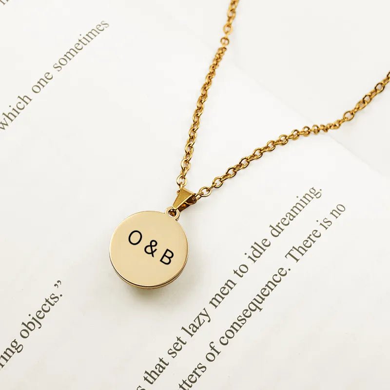 Custom Two - Eye Couple Pendant Intertwined Souls Dual Eye Necklace Personalized "Our Eyes" Necklace Anniversary Gift for Couples - DiyGiftly
