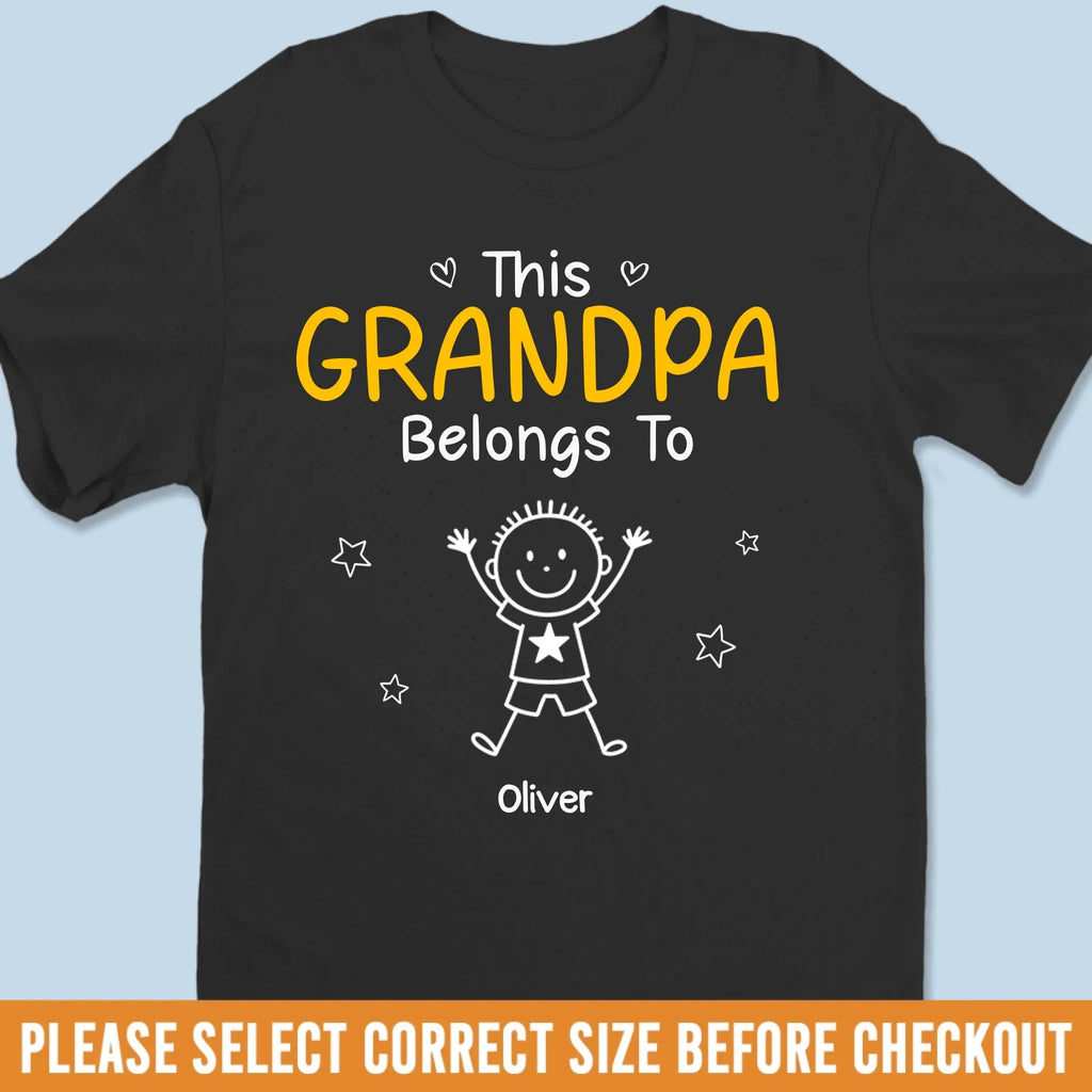 Custom Unisex T-Shirt - Personalized Birthday Gift For Dad & Grandpa, Perfect "Promoted To Grandpa" Keepsake to Celebrate New Grandpa Status 56138752 - DiyGiftly