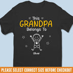 Custom Unisex T-Shirt - Personalized Birthday Gift For Dad & Grandpa, Perfect "Promoted To Grandpa" Keepsake to Celebrate New Grandpa Status 56138752 - DiyGiftly