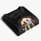 Custom Unisex T-shirt - Personalized Memorial Sympathy Gift - His Wings Guide My Steps Shirt - Remembrance T-Shirt for Loss of Husband or Wife - Bereavement Apparel, Custom Name Tribute Tee 31011840 - DiyGiftly