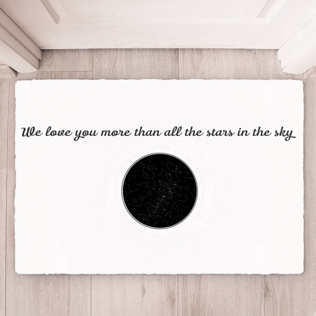 Custom We Love You More Than All the Stars in the Sky Doormat 725852 - D - DiyGiftly