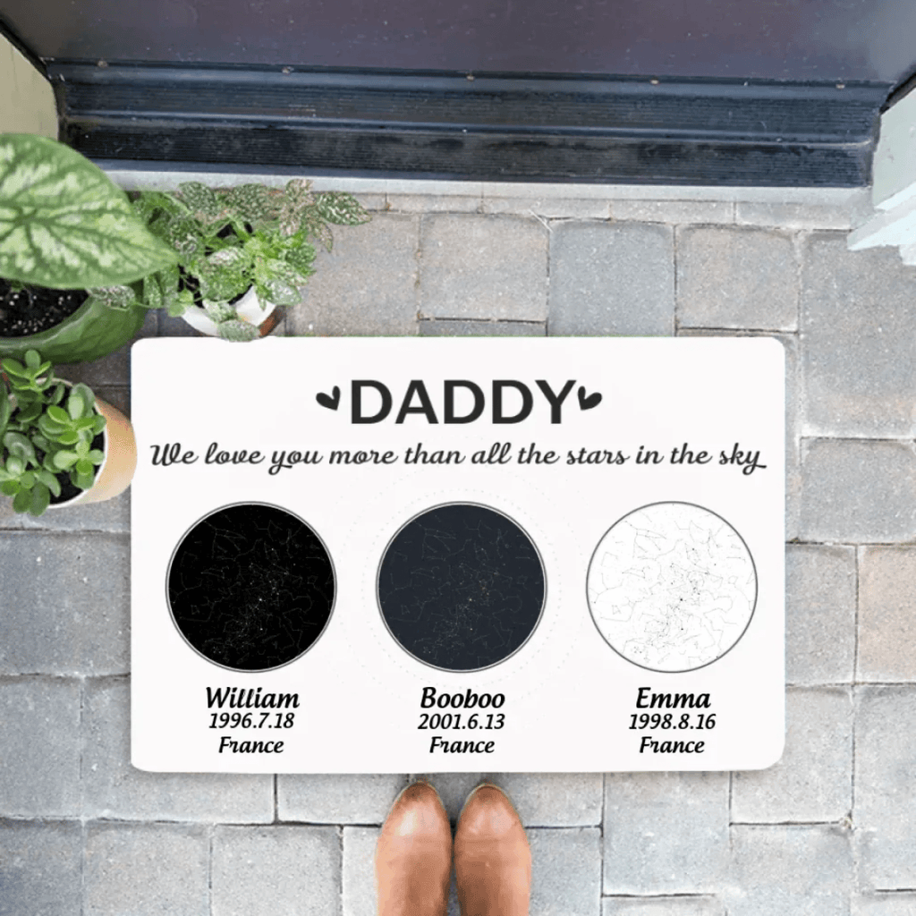 Custom We Love You More Than All the Stars in the Sky Doormat 725852 - D - DiyGiftly