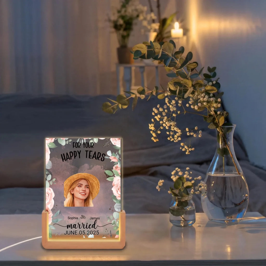 Custom Wedding Gift for Couple – Personalized Mug, Blanket, Wall Art, Keychain, Acrylic LED Light, and Metal Sign with Names and Date – Perfect for Bride and Groom, Engagement, or Wedding Day - DiyGiftly