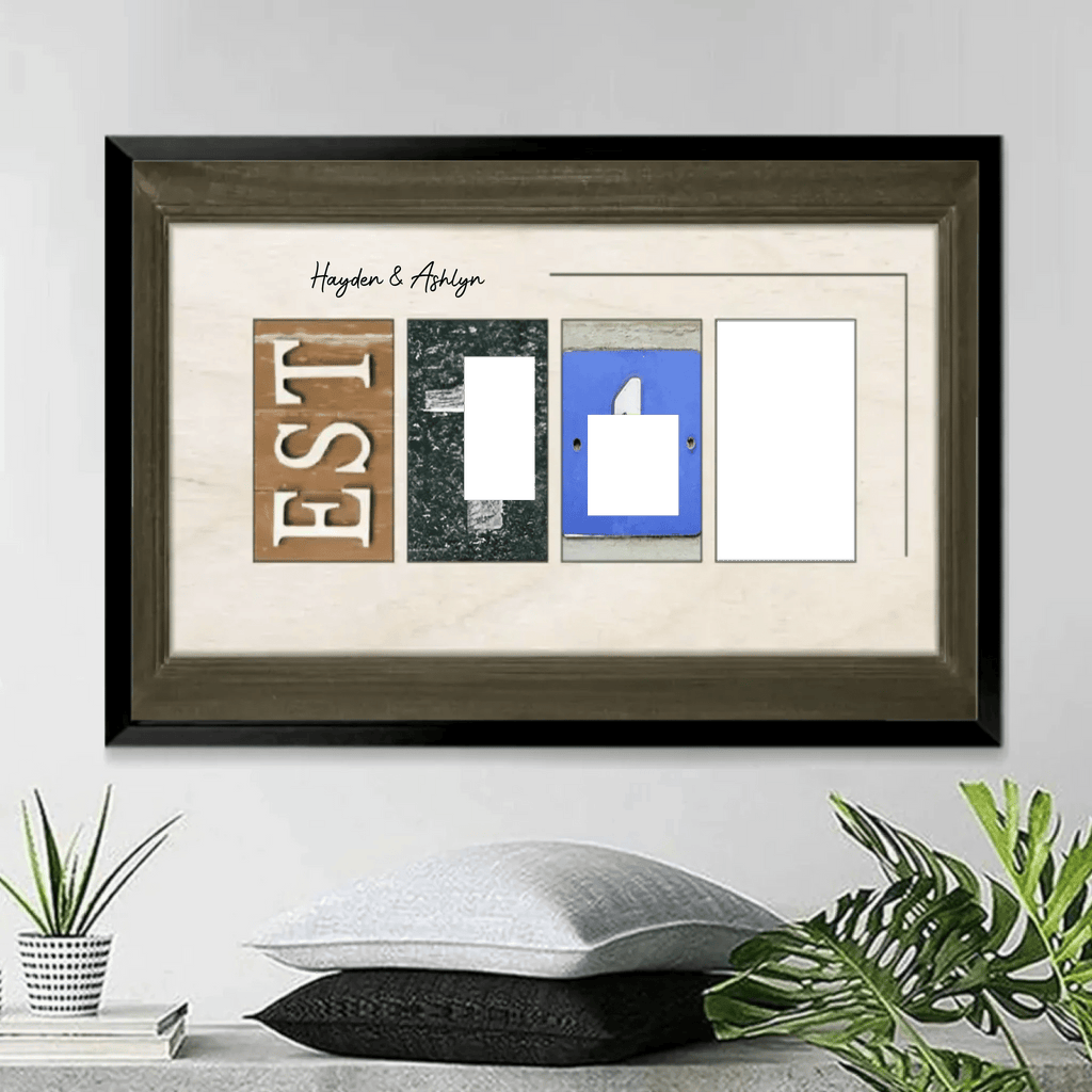 Custom Wedding Gift for Newlywed Couples - Couple Personalized Horizontal Poster - Gift For Husband Wife, Anniversary 746227 - 749869 - DiyGiftly