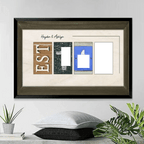 Custom Wedding Gift for Newlywed Couples - Couple Personalized Horizontal Poster - Gift For Husband Wife, Anniversary 746227 - 749869 - DiyGiftly