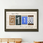 Custom Wedding Gift for Newlywed Couples - Couple Personalized Horizontal Poster - Gift For Husband Wife, Anniversary 746227 - 749869 - DiyGiftly