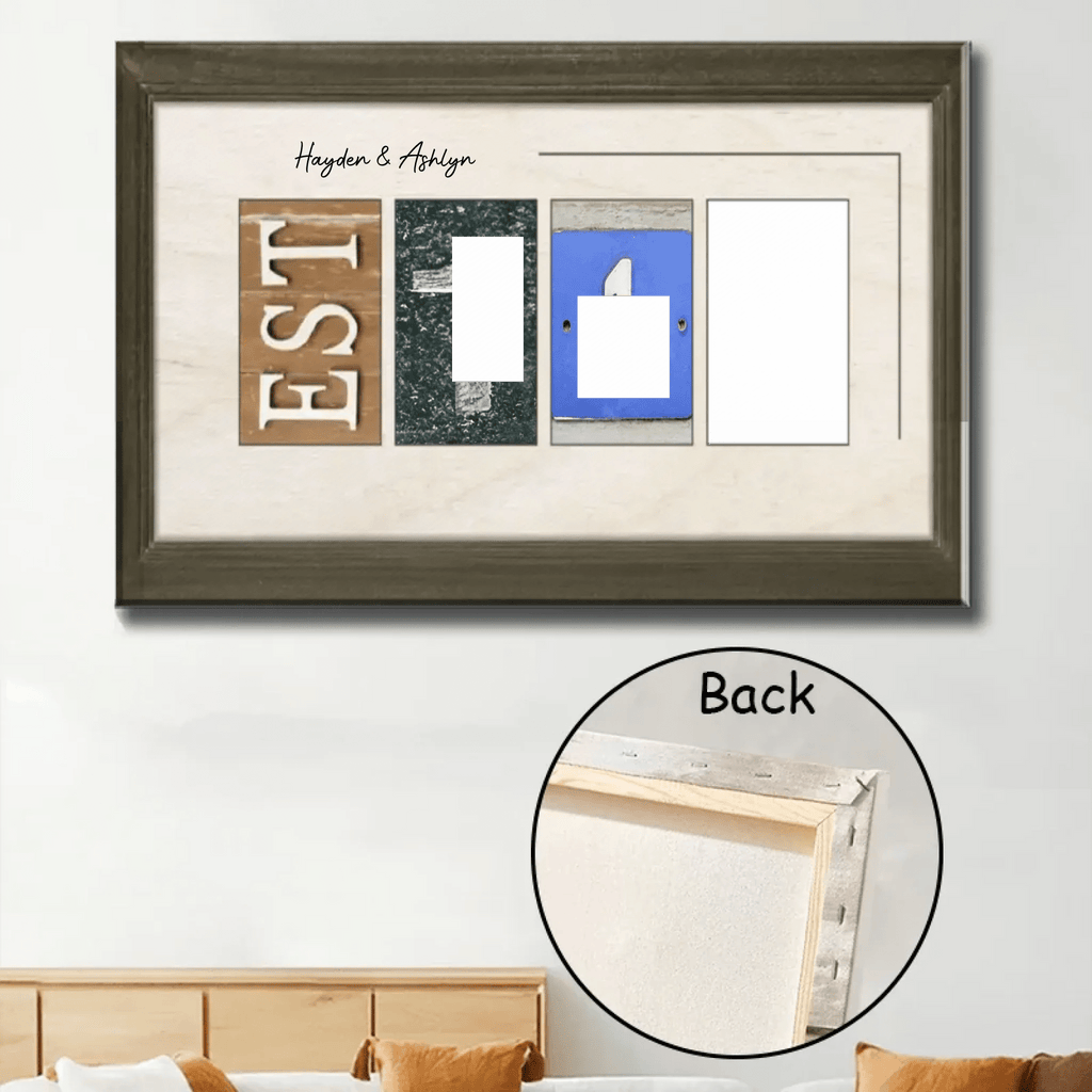 Custom Wedding Gift for Newlywed Couples - Couple Personalized Horizontal Poster - Gift For Husband Wife, Anniversary 746227 - 749869 - DiyGiftly
