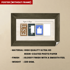 Custom Wedding Gift for Newlywed Couples - Couple Personalized Horizontal Poster - Gift For Husband Wife, Anniversary 746227 - 749869 - DiyGiftly