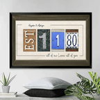Custom Wedding Gift for Newlywed Couples - Couple Personalized Horizontal Poster - Gift For Husband Wife, Anniversary 746227 - 749869 - DiyGiftly