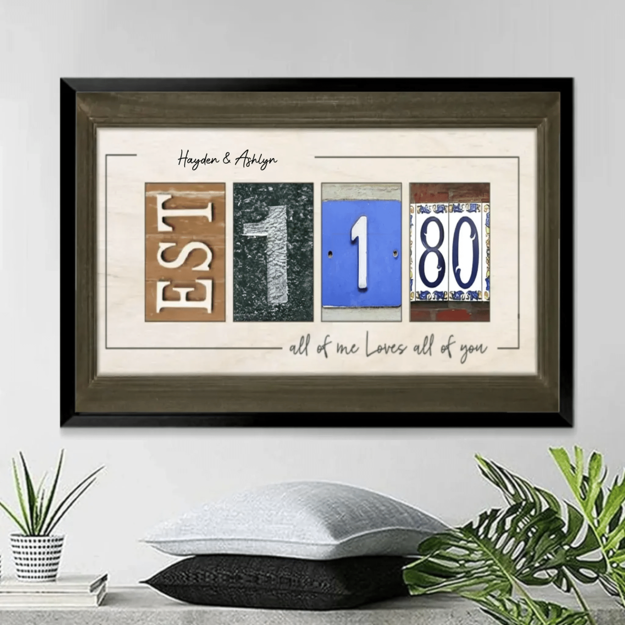 Custom Wedding Gift for Newlywed Couples - Couple Personalized Horizontal Poster - Gift For Husband Wife, Anniversary 746227 - 749869 - DiyGiftly