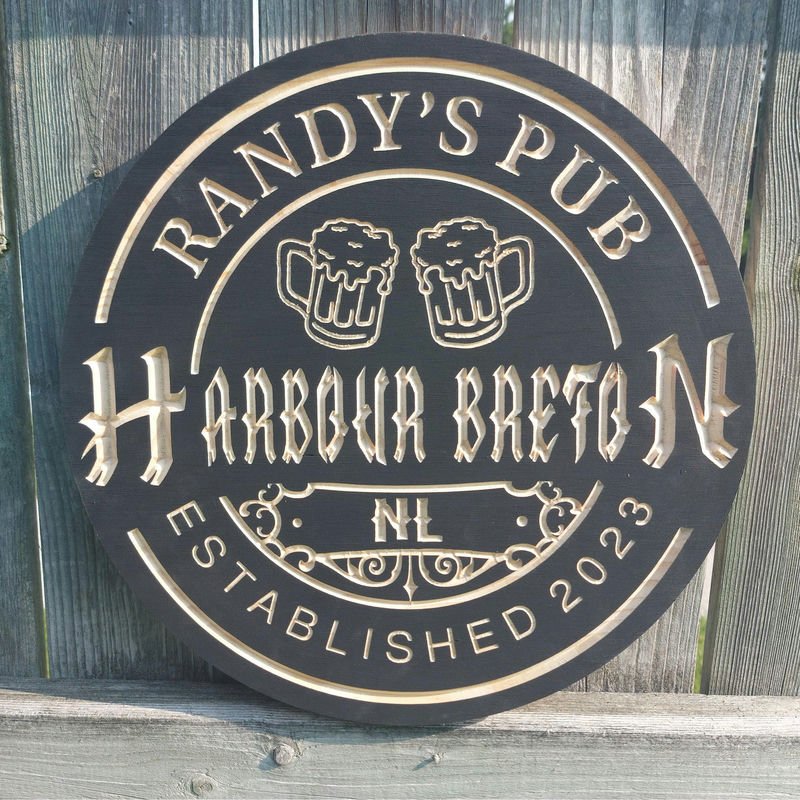 Custom Wood Engraved Bar Sign – Personalized Name & Logo Wall Art, Home Bar, Man Cave, Kitchen & Game Room Decor, Bar Owner Gift, Party & Housewarming Present, Rustic Pub Sign 18962176 - DiyGiftly