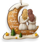 Custom Wood Ornament – Personalized Christmas & Birthday Gift for Best Friends, Sisters, and BFFs – “Best Friends Through Every Season” Keepsake 1054735 - DiyGiftly