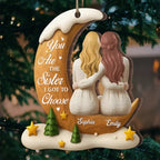 Custom Wood Ornament – Personalized Christmas & Birthday Gift for Best Friends, Sisters, and BFFs – “Best Friends Through Every Season” Keepsake 1054735 - DiyGiftly