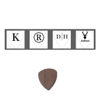 Custom Wooden Guitar Picks Box Personalized Guitar Pick Box Storage Wood Guitar Plectrum Organizer Music Gift for Guitarist Musician - DiyGiftly