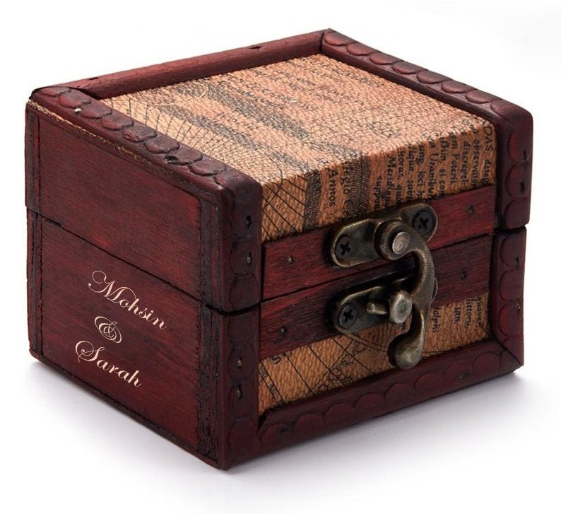 Custom Wooden Mini Box Vintage Storage Case - DiyGiftly