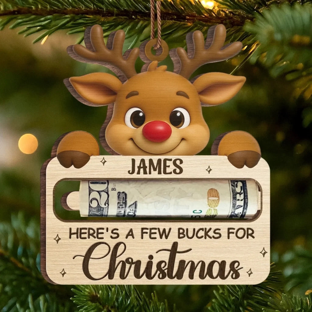 Custom Wooden Money Holder Ornament – Personalized Christmas & Birthday Gift for Kids – Cute Little Stars of Christmas Joy – Unique Keepsake Holiday Decoration with Name Customization 1059421 - DiyGiftly