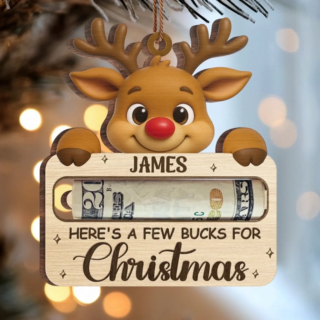 Custom Wooden Money Holder Ornament – Personalized Christmas & Birthday Gift for Kids – Cute Little Stars of Christmas Joy – Unique Keepsake Holiday Decoration with Name Customization 1059421 - DiyGiftly
