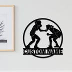 Custom Wrestling Logo Metal Wall Art – Personalized Wrestling Team Sign, Custom Gym or Home Wrestling Decor, LED Metal Wall Decoration for Wrestlers, Coaches, and Wrestling Fans 78735872 - DiyGiftly