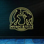 Custom Wrestling Logo Metal Wall Art – Personalized Wrestling Team Sign, Custom Gym or Home Wrestling Decor, LED Metal Wall Decoration for Wrestlers, Coaches, and Wrestling Fans 78735872 - DiyGiftly