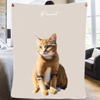 Blanket Flannel Personalized Pet Portrait Blanket for Cozy Nights at Home