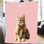 Blanket Flannel Blanket Personalized Pet Portrait Soft Cozy Throw