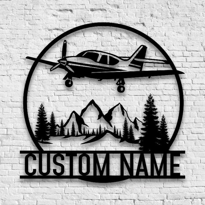 Customized Airplane Name Metal Sign – Personalized Aviation Wall Decor for Kids’ Room, Bedroom, Nursery, Travel Enthusiast, or Home Office Gift 4768640 - DiyGiftly
