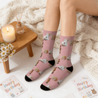 Customized Animal Face Socks, Put Any Faces On socks, Animal Photo Socks , Horse Rabbit Hamster Faces on Socks,Chirstmas Gift,Father's Day 36173568 - DiyGiftly
