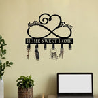 Customized Couple Heart - Shaped Metal Key Holder – Personalized Wall Decor for Home, Bedroom, Kitchen, Anniversary, or Wedding Gift 626496 - DiyGiftly