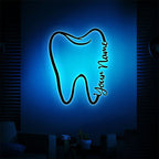 Customized Dentist Teeth Metal Decoration Personalized Dental Clinic Office Wall Art Gift 43016192 - DiyGiftly