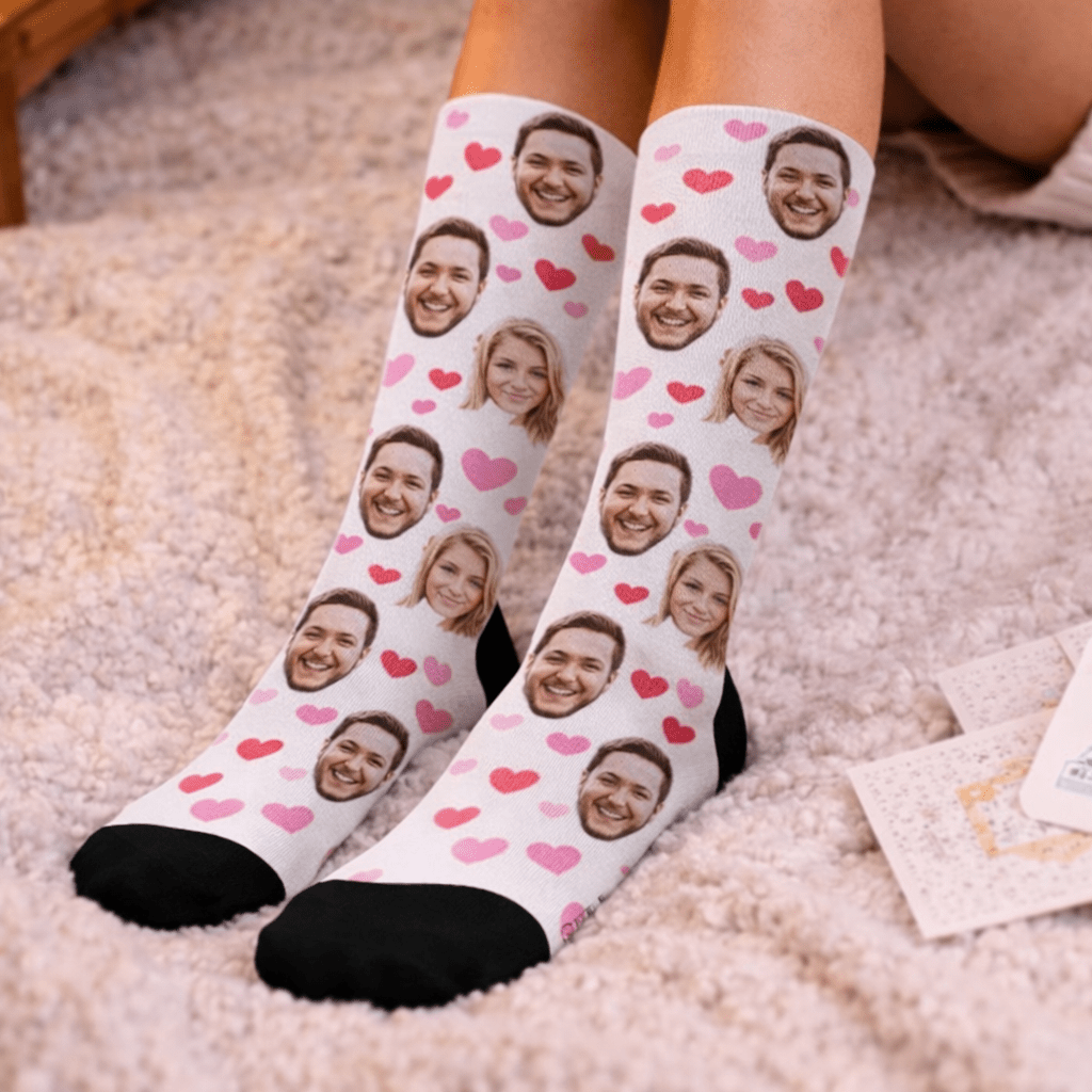 Customized Face Socks , Personalize socks, gifts for him, gifts for her, Custom photo Socks, Father's Day Socks,Gift for couple 05742080 - DiyGiftly