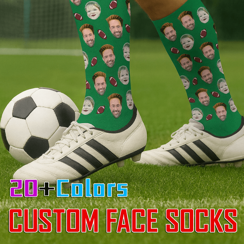 Customized face Socks, Soccer Socks,Funny Socks,Custom Gift Idea, Class of 2025,Father's Day Gift 524608 - DiyGiftly