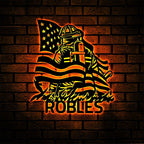 Customized Father’s Day Gift Metal Sign for Firefighters – Personalized with Name, Rank or Service Years, Honoring Dad’s Dedication as a Firefighter 02250752 - DiyGiftly