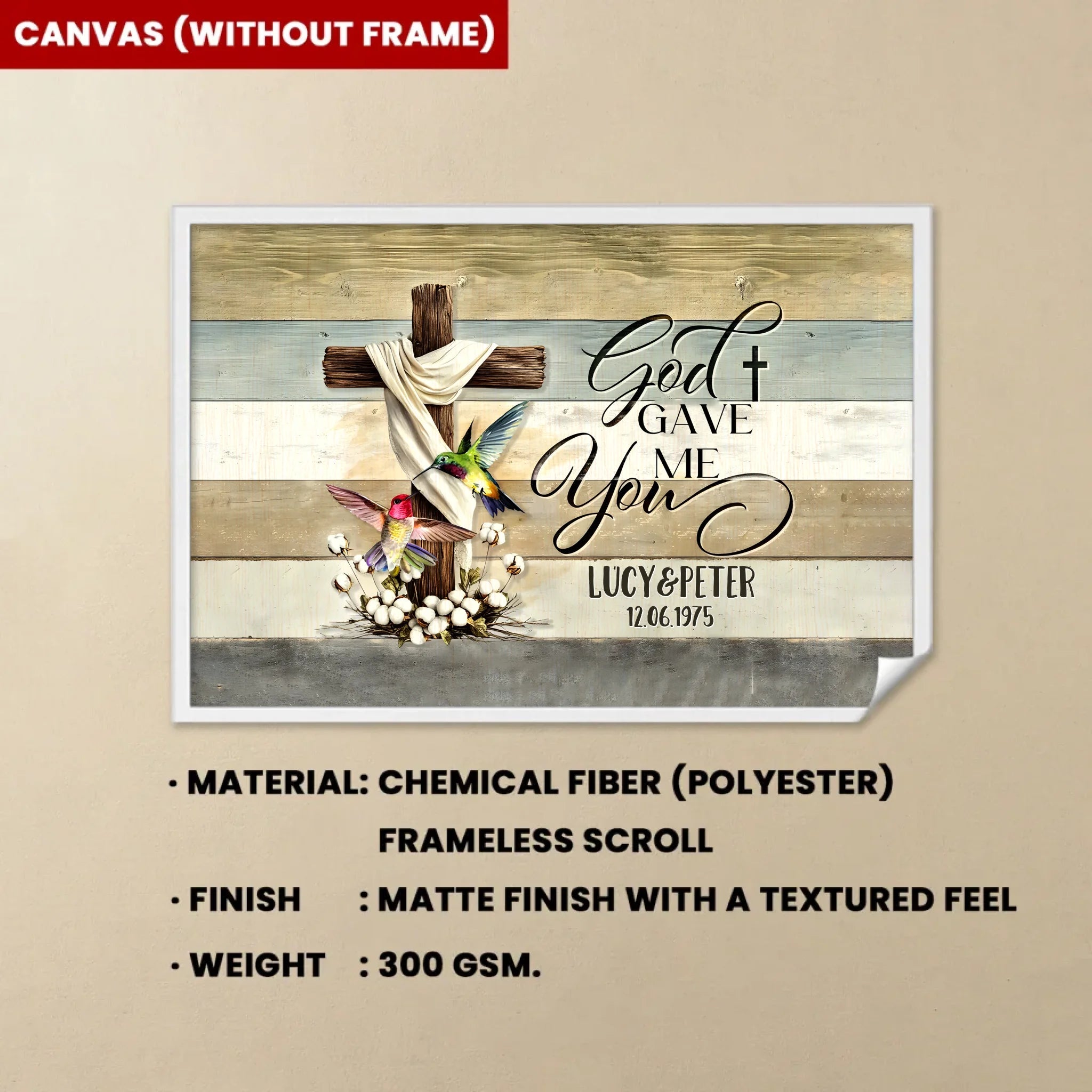 Customized Gift For Couple Wedding Anniversary Canvas Wall Art 712248 - 712249 - DiyGiftly