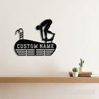 Customized Metal Swimming Medal Holder – Personalized Wall Display for Swimmers, Swim Teams, and Water Sports Enthusiasts 05506304 - DiyGiftly