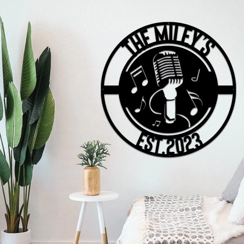 Customized Music Audio Studio Metal LED Lights – Personalized Recording Studio Wall Art Sign, DJ Music Room Decoration, Sound Engineer Custom Name Metal Lighted Sign for Home Studio or Business 22286336 - DiyGiftly