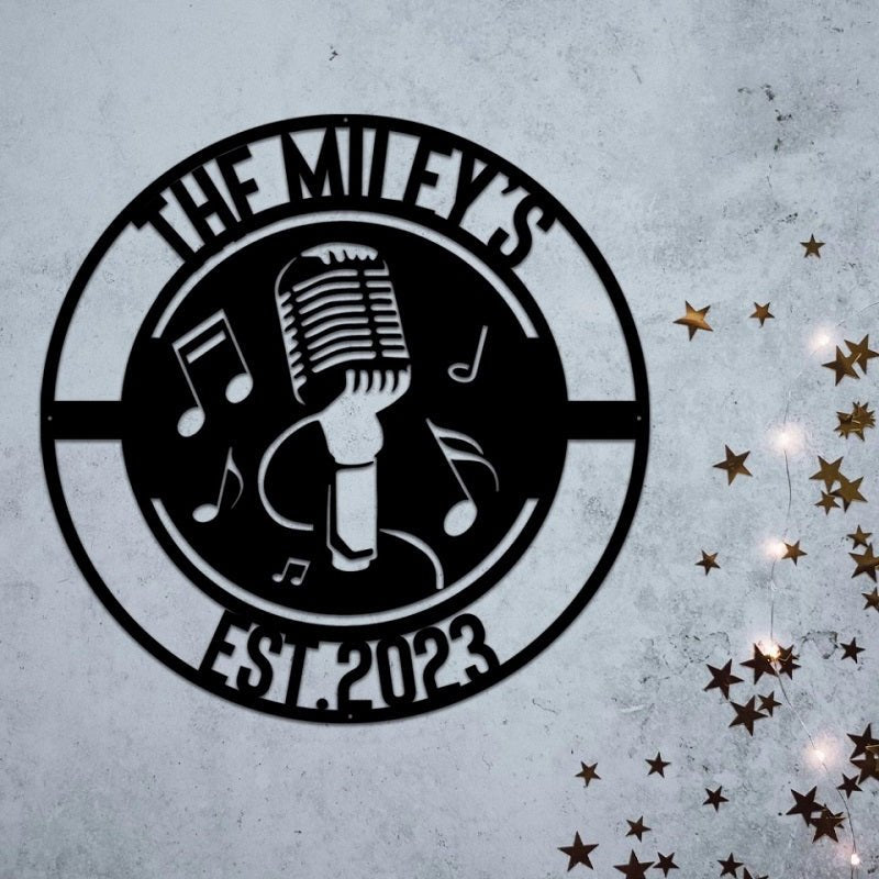 Customized Music Audio Studio Metal LED Lights – Personalized Recording Studio Wall Art Sign, DJ Music Room Decoration, Sound Engineer Custom Name Metal Lighted Sign for Home Studio or Business 22286336 - DiyGiftly