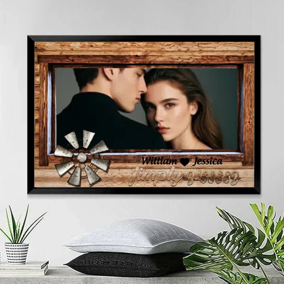 Customized Posters For Couples - Simply Blessed - Personalized Poster 742012 - 742016 - DiyGiftly