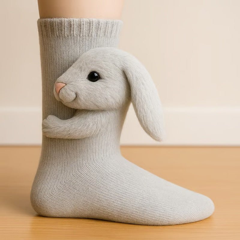 Cute Animal Socks – Warm Winter Accessories Christmas Gift for Animal Lovers - DiyGiftly
